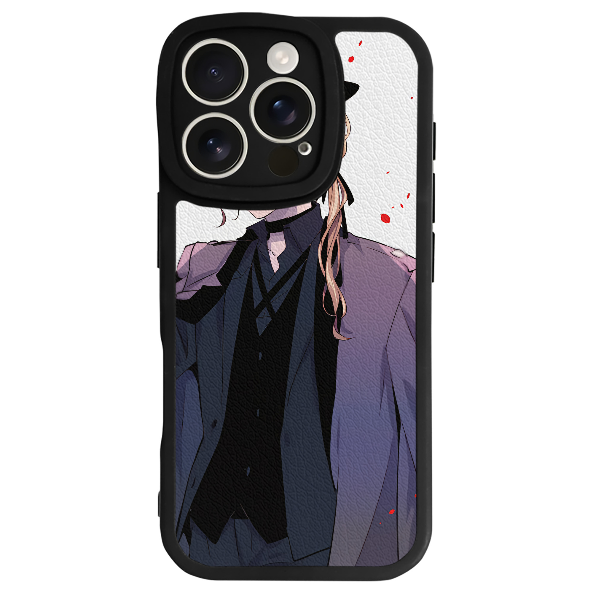（画像用） 文豪ストレイドッグス Bungo Stray Dogs 【iPhone 16シリーズ対応】シリコンスマホケース（レザー調） 材質：シリコン